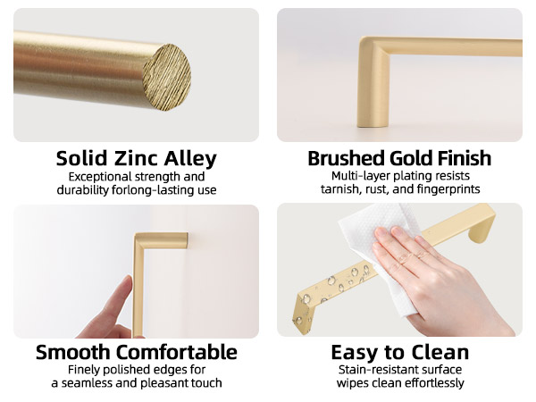 Brushed Gold Cabinet Pulls