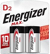 Energizer MAX D Batteries (2 Pack), D Cell Alkaline Batteries