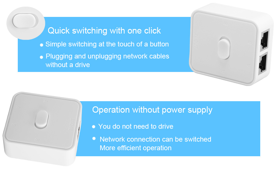 RJ45 Network Splitter Adapter Network Splitter Adapter