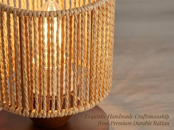 Rattan Table Lamp