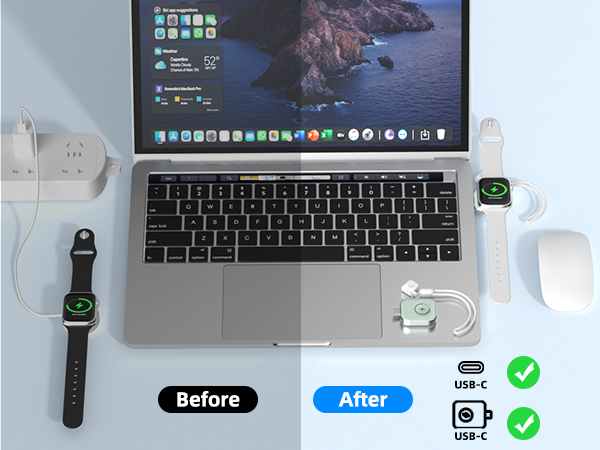 for apple watch charger fast charging usb c