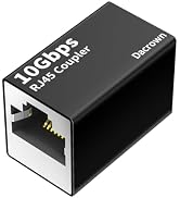 Dacrown RJ45 Ethernet Coupler 10Gbps, Extender Adapter for Cat8 Cat7 Cat6 Cat5 Cat5e Ethernet Cab...