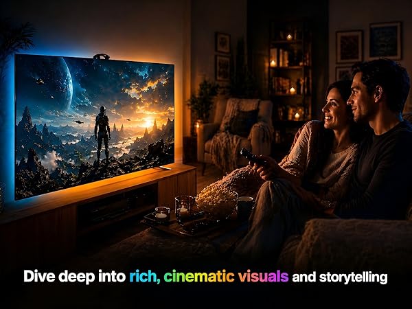 TV LED Backlight Cuttable TV Lights That Change with Sync to Scree