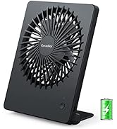 Faraday Small Table Fans Rechargeable Portable 180°Tilt Folding Desk Fans Battery Operated Person...