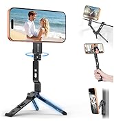 OMOTON TP03 [Ultra-Slim] for MagSafe Tripod, 360°Rotating Magnetic Phone Tripod for iPhone 17/16/...