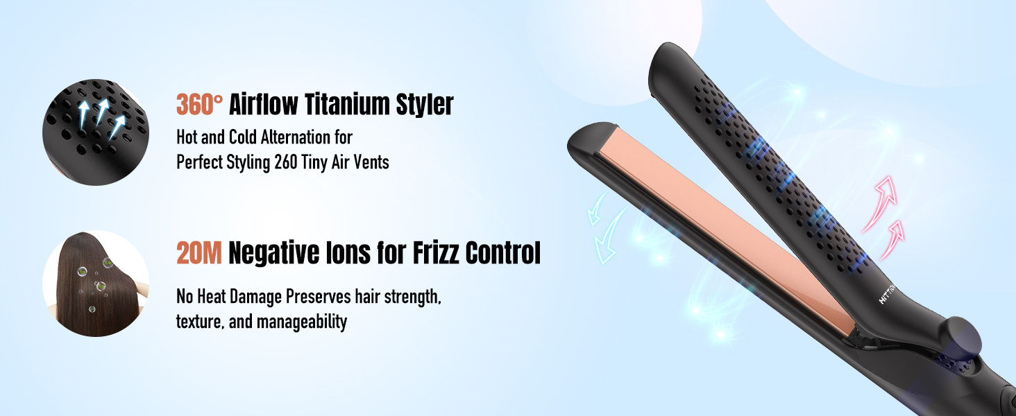 air flow curling iron