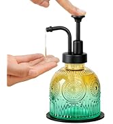 Tonxus Vintage Soap Dispenser, Refillable 8Oz Lotion Dispenser for Bathroom and Kitchen Sink, Gre...