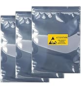 KUKUBAGS 15pcs 11x15 inch Anti Static Bag with 15pcs Antistatic Labels, Static Free Bag for Elect...