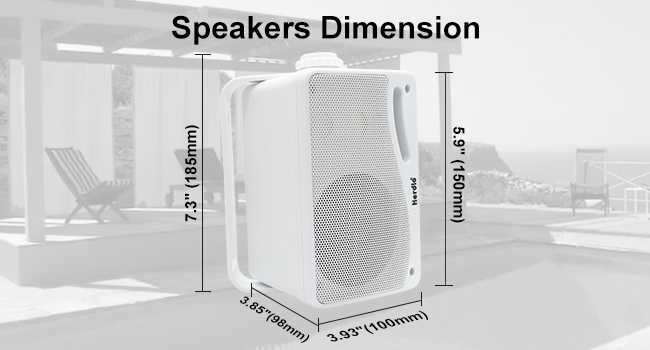 herdio outdoor speakers
