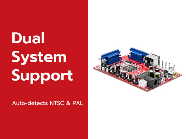 Dual System Support: Auto-detects NTSC &amp;amp; PAL