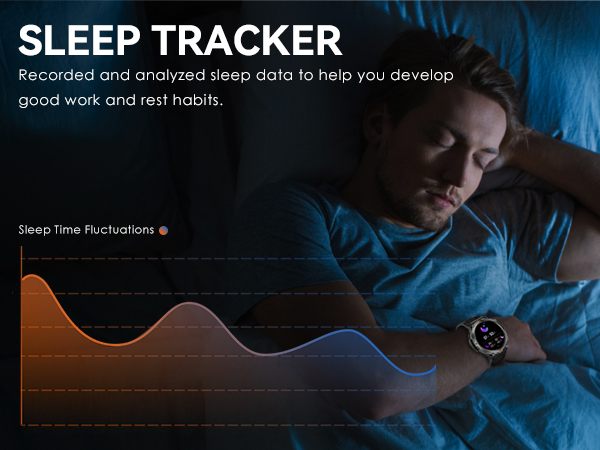 Military Smart Watches for Men Rugged Smart Watch Fitness Tracker with Heart Rate Sleep Monitor