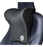 TKLoop Soft Car Neck Pillow for Driving Seat Car Headrest Pillow with Flexible Strap, 100% Memory...