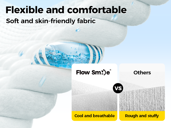 Flexible and comfortable Soft and skin-friendly fabric