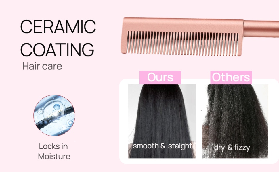 Ceramic hot comb