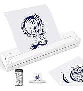 GVOTPLOP Portable Mini Tattoo Stencil Printer,BluetoothTattoo Transfer Thermal Copier Machine