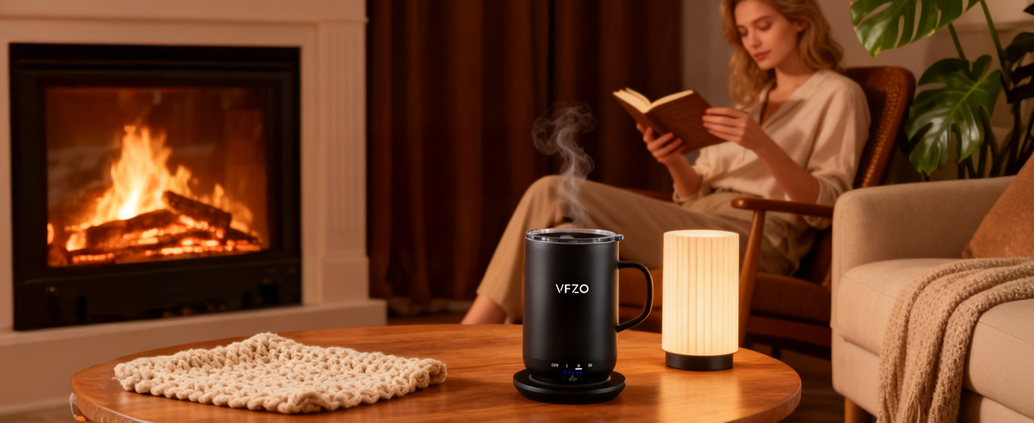 Intelligent heated coffee mug