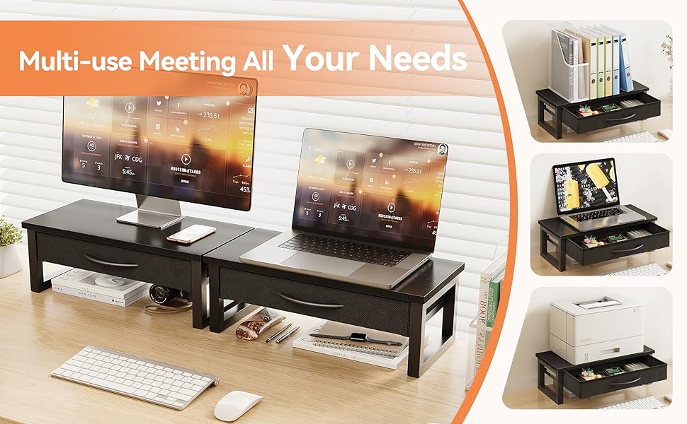 laptop stand with storage