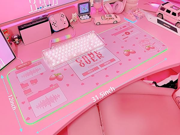 pink mouse pad