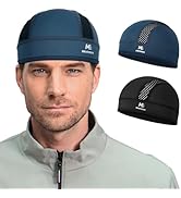 MELASA Microfleece Skull Cap Helmet Liner, Breathable Cycling Cap, Sweat Motorcycle Helmet Hard H...