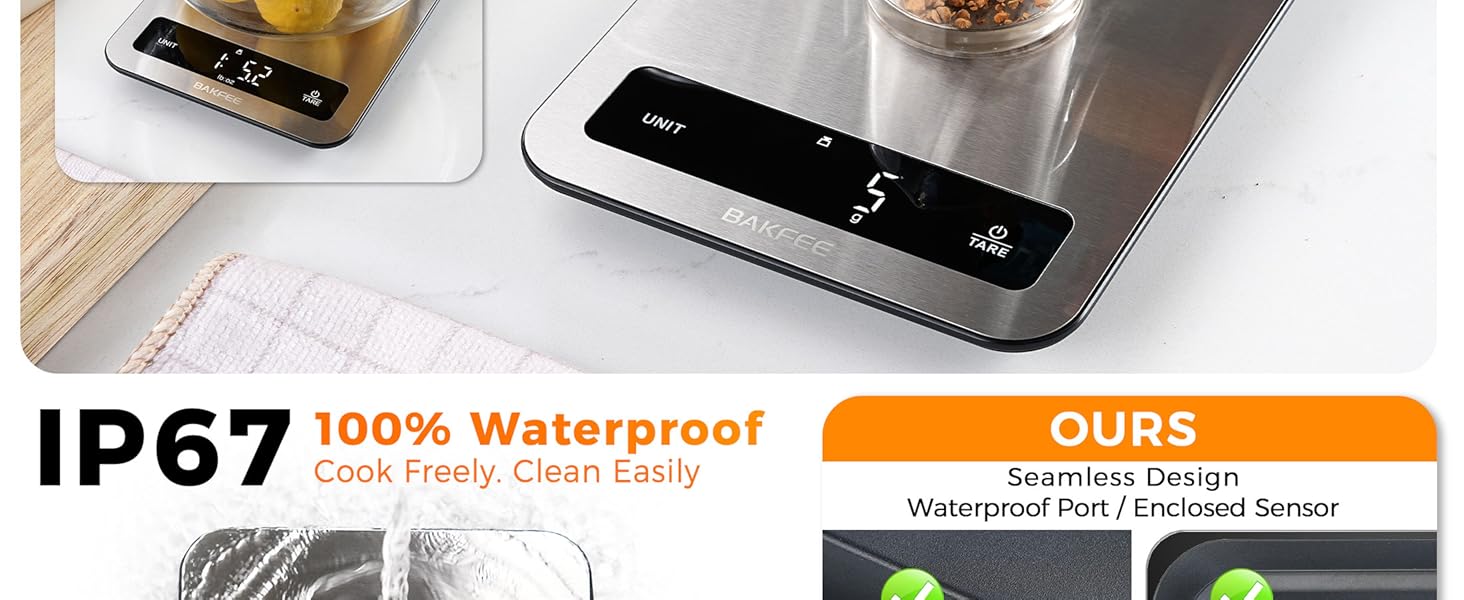 BakFee Waterproof Scale