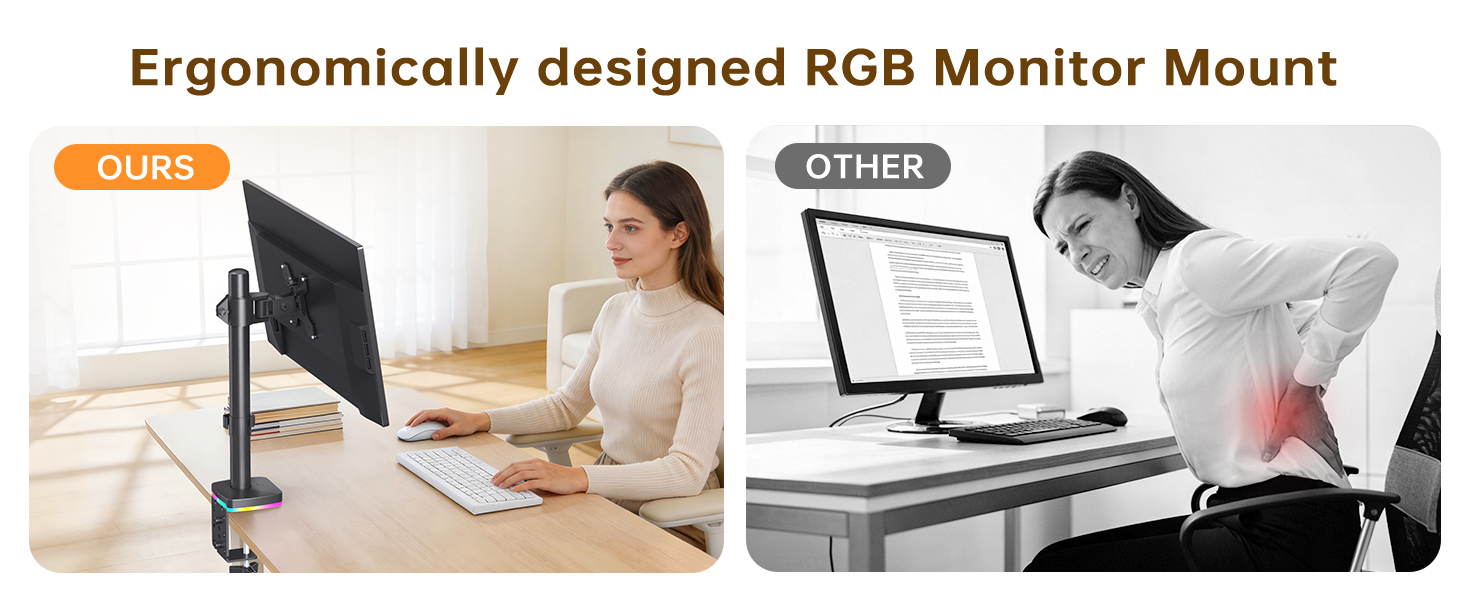 Single RGB Monitor Stand