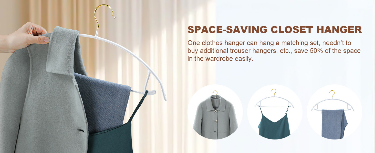 space saving closet hangers