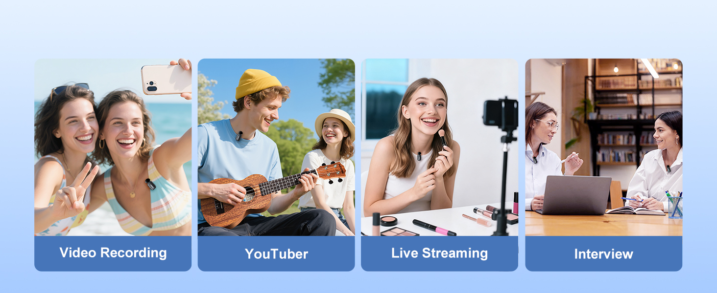 Mini Wireless Lavalier Microphone for iPhone