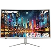 Deco Gear 39 Curved Ultrawide Gaming Monitor, 2560 x 1440, HDR400, 165 Hz, 99% sRGB, HDMI 2.0, DP...