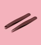 JAPONESQUE Slant and Point Tweezers Set, for Defining and Shaping Brows, Made with Hand-Sharpened...
