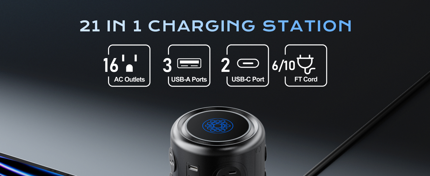 heavy duty power strip tower