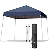 Oneofics Canopy Tent, 10X10 FT Pop Up Canopy Outdoor Instant Tent Slant Legs with Carrying Bag, P...