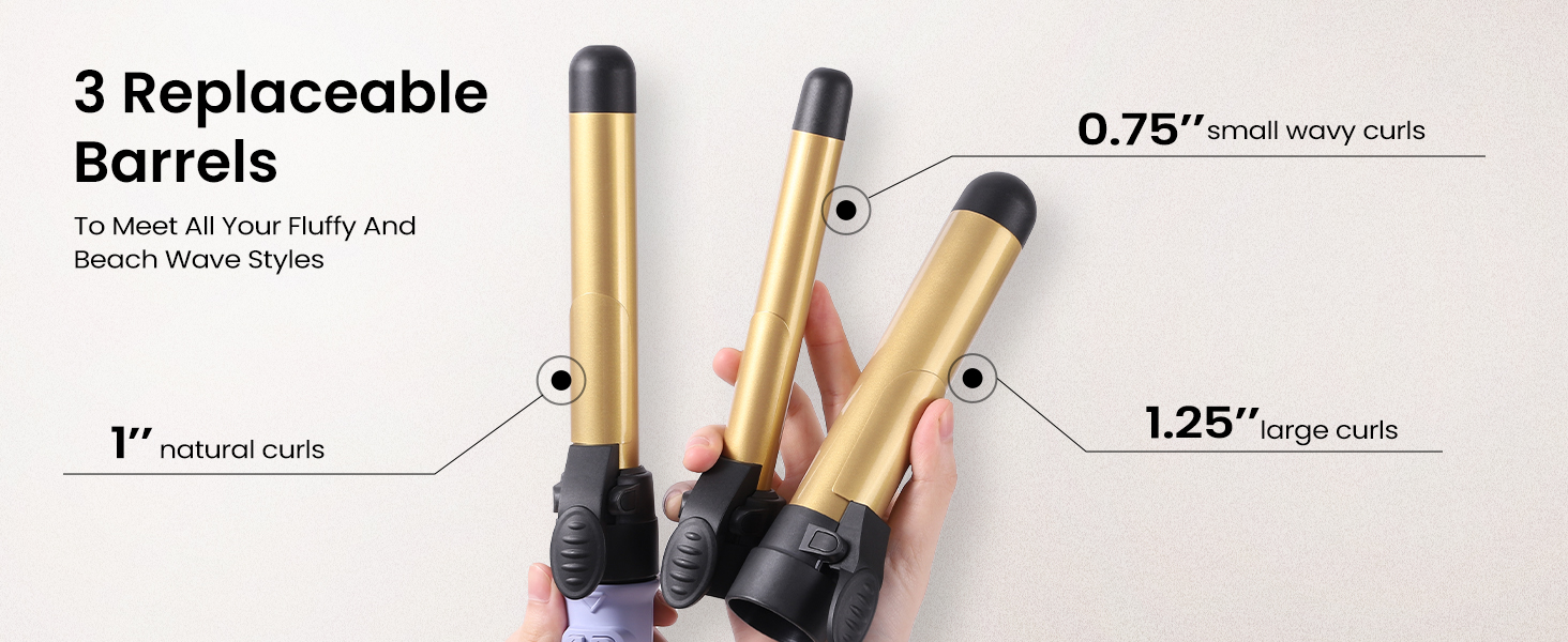 3 Replaceable Barrels