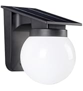 uwiner Solar Wall Lights Outdoor, 1 Pack, 3 Lighting Modes, IP65 Waterproof, Wireless Solar Power...