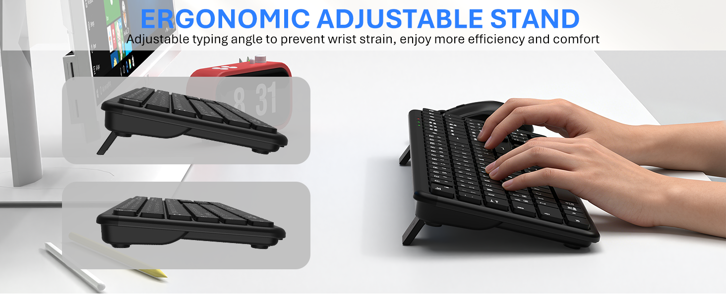 ergonomic keyboard and mouse