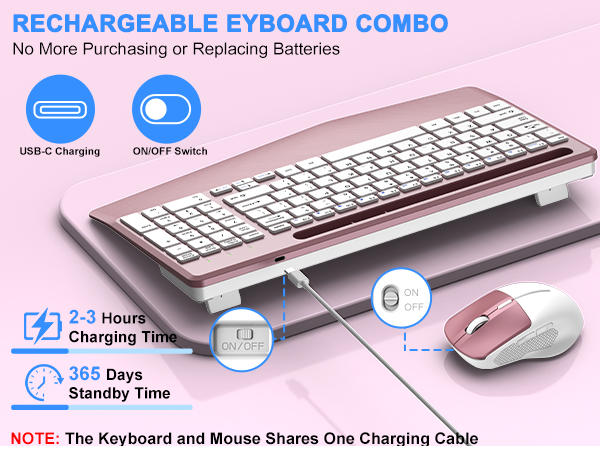 ergonomic wireless keyboard and mouse