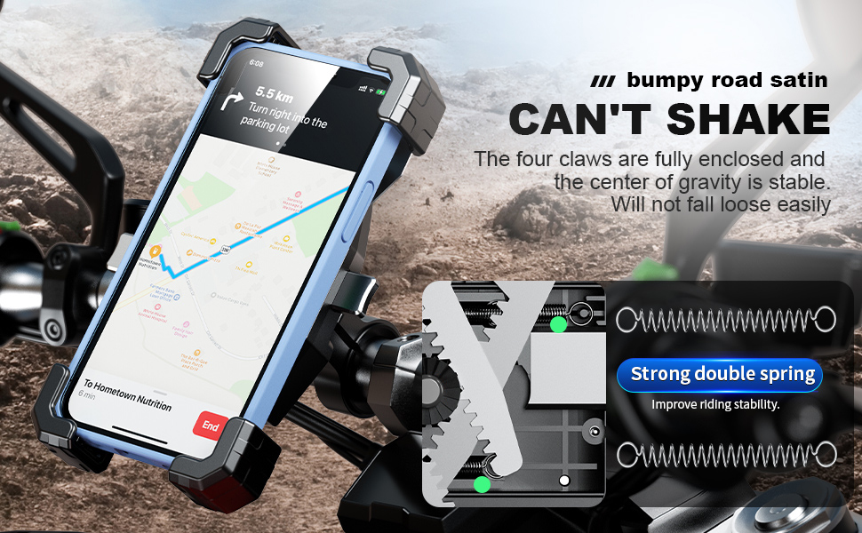 motorcycle phone mount handlebar