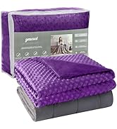 yescool Weighted Blanket (15 lbs, 48" x 72", Violet) Heavy Blanket for Sleeping Perfect for 140-1...