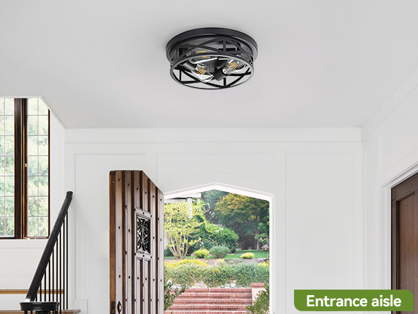 Black Flush Mount Ceiling Light Fixtures