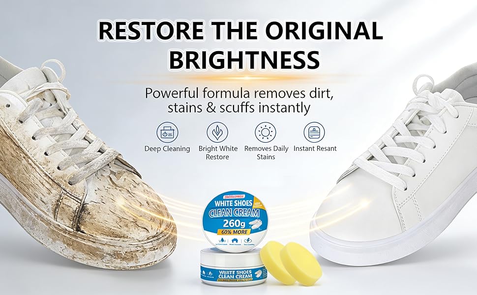 White Shoes Clean Cream