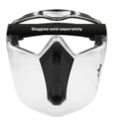 NoCry Face Shield; Protective Mask Designed to Work with the NoCry 6X3 Vented Safety Goggles ONLY...