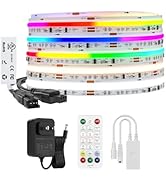 BTF-LIGHTING FCOB COB LED Strip Kit IP30 Pixel IC RGBCCT High Density 840LEDs/m 16.4FT RGB+CCT Tu...