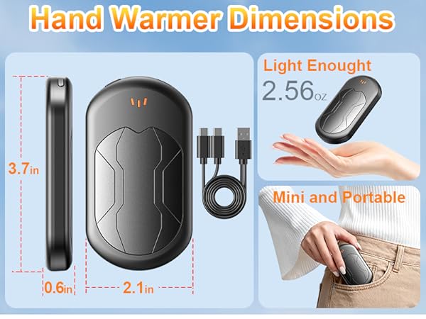 rechargeable hand warmers 2 pack