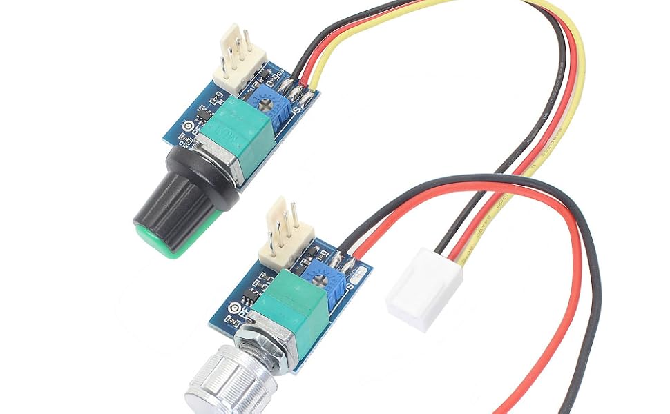 2510-4P 3P Manual 4 Wires PWM PC CPU Case Fan Speed Controller with Knob