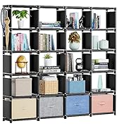 Mavivegue Tall Bookcase Shelves, Book Shelf Organizer, Clothes Organizer, Storage Cabine, 20 Cube...