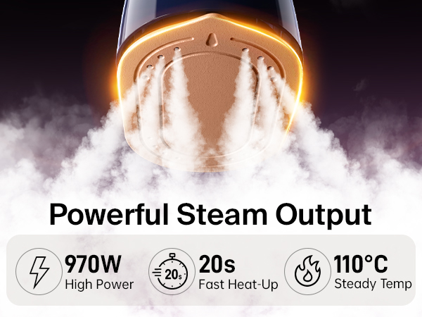 Powerful Steam Output