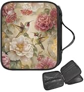 Doojoayie Flower Crochet Hook Case Cute Knitting Organizer Flower Crochet Case with Carry Handle ...