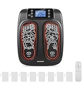 veicomtech EMS Foot Massager for Neuropathy Pain Relief and Plantar Fasciitis, TENS Foot Stimulat...