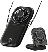 Mulstio Portable Handheld Fan, 180° Foldable Mini Personal Fan with 4 Speeds, Battery Operated Sm...
