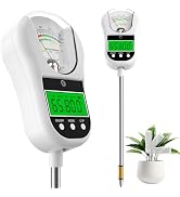 Jxikatx 7-in-1 Soil Test Kit, Soil Moisture Meter/pH Meter/Light Intensity/Fertility/Air &amp; Soil H...