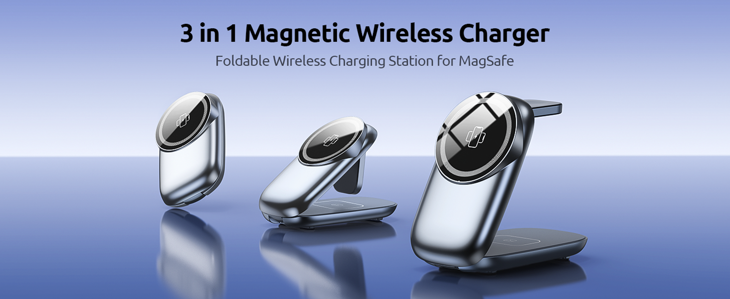 3-in-1 Wireless Charging Station for MagSafe